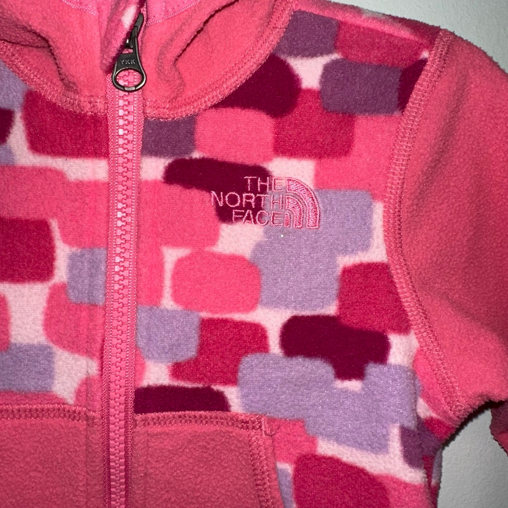 Girls The North Face Fleece Jacket 6-12M Pink Full Zip - Picture 4 of 9